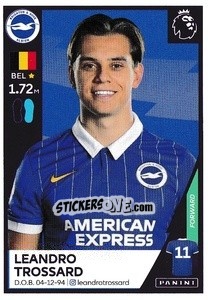 Sticker Leandro Trossard - Premier League Inglese 2020-2021 - Panini