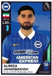 Sticker Alireza Jahanbakhsh - Premier League Inglese 2020-2021 - Panini