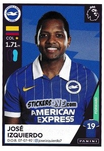 Sticker José Izquierdo - Premier League Inglese 2020-2021 n. 103 - Panini