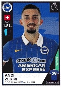 Sticker Andi Zeqiri - Premier League Inglese 2020-2021 - Panini