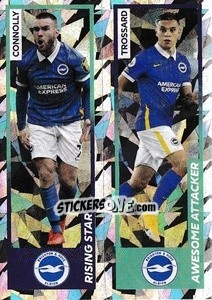 Figurina Aaron Connolly / Leandro Trossard - Premier League Inglese 2020-2021 - Panini