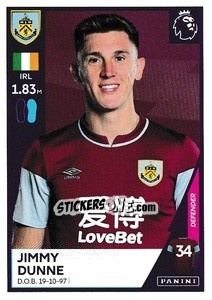 Sticker Jimmy Dunne - Premier League Inglese 2020-2021 - Panini