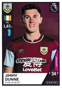 Sticker Jimmy Dunne - Premier League Inglese 2020-2021 n. 121 - Panini