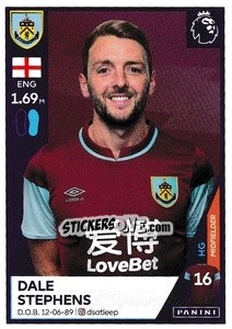 Cromo Dale Stephens - Premier League Inglese 2020-2021 - Panini