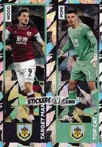 Figurina Chris Wood / Nick Pope - Premier League Inglese 2020-2021 - Panini