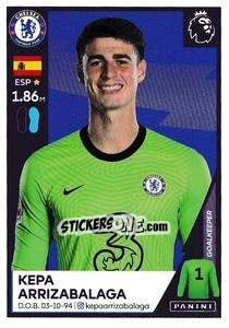 Sticker Kepa Arrizabalaga - Premier League Inglese 2020-2021 n. 140 - Panini