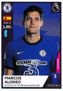 Sticker Marcos Alonso - Premier League Inglese 2020-2021 - Panini