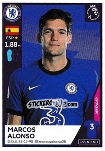 Cromo Marcos Alonso - Premier League Inglese 2020-2021 - Panini