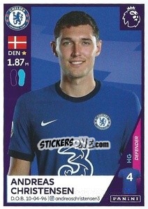Sticker Andreas Christensen - Premier League Inglese 2020-2021 n. 144 - Panini