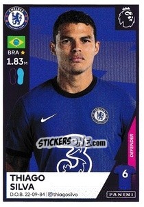 Sticker Thiago Silva - Premier League Inglese 2020-2021 - Panini