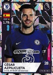 Sticker César Azpilicueta (Captain) - Premier League Inglese 2020-2021 n. 150 - Panini