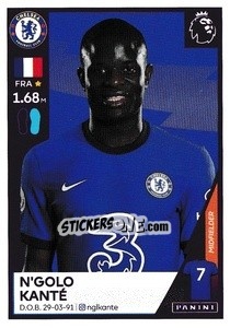 Cromo N'Golo Kanté - Premier League Inglese 2020-2021 - Panini