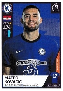 Sticker Mateo Kovacic - Premier League Inglese 2020-2021 n. 154 - Panini