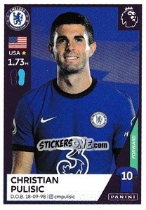Sticker Christian Pulisic - Premier League Inglese 2020-2021 n. 159 - Panini