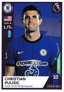 Sticker Christian Pulisic - Premier League Inglese 2020-2021 - Panini