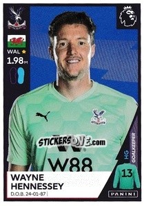 Sticker Wayne Hennessey - Premier League Inglese 2020-2021 n. 169 - Panini