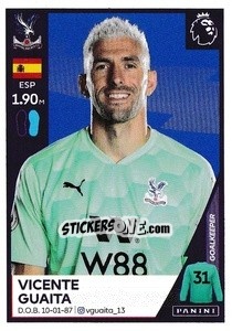 Figurina Vicente Guaita - Premier League Inglese 2020-2021 - Panini