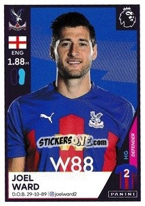 Sticker Joel Ward - Premier League Inglese 2020-2021 n. 171 - Panini
