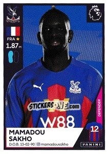 Sticker Mamadou Sakho - Premier League Inglese 2020-2021 n. 175 - Panini