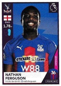 Sticker Nathan Ferguson - Premier League Inglese 2020-2021 - Panini