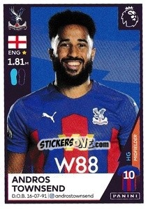 Sticker Andros Townsend - Premier League Inglese 2020-2021 - Panini