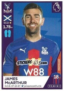 Sticker James McArthur - Premier League Inglese 2020-2021 n. 184 - Panini