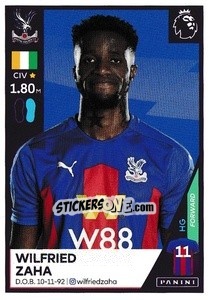 Sticker Wilfried Zaha - Premier League Inglese 2020-2021 n. 189 - Panini