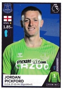 Sticker Jordan Pickford - Premier League Inglese 2020-2021 - Panini