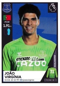 Cromo João Virgínia - Premier League Inglese 2020-2021 n. 199 - Panini
