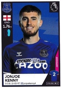 Figurina Jonjoe Kenny - Premier League Inglese 2020-2021 - Panini