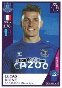 Sticker Lucas Digne - Premier League Inglese 2020-2021 n. 203 - Panini
