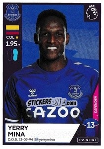 Sticker Yerry Mina - Premier League Inglese 2020-2021 n. 204 - Panini