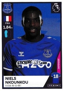 Sticker Niels Nkounkou - Premier League Inglese 2020-2021 n. 205 - Panini