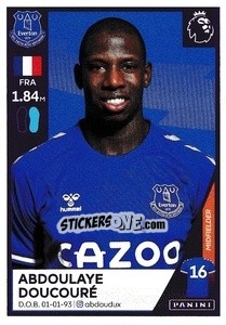 Sticker Abdoulaye Doucouré - Premier League Inglese 2020-2021 - Panini