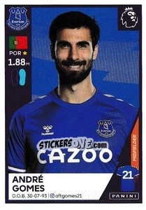Sticker André Gomes - Premier League Inglese 2020-2021 n. 213 - Panini