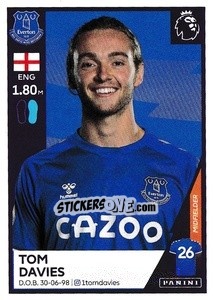 Sticker Tom Davies - Premier League Inglese 2020-2021 n. 215 - Panini