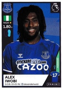 Sticker Alex Iwobi - Premier League Inglese 2020-2021 - Panini