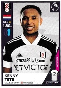 Sticker Kenny Tete - Premier League Inglese 2020-2021 n. 229 - Panini