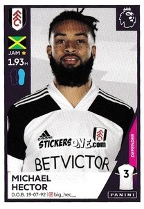 Sticker Michael Hector - Premier League Inglese 2020-2021 n. 230 - Panini