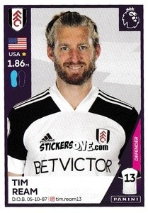 Sticker Tim Ream - Premier League Inglese 2020-2021 n. 232 - Panini