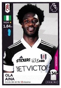 Sticker Ola Aina - Premier League Inglese 2020-2021 n. 236 - Panini