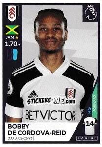 Sticker Bobby Decordova-Reid - Premier League Inglese 2020-2021 - Panini