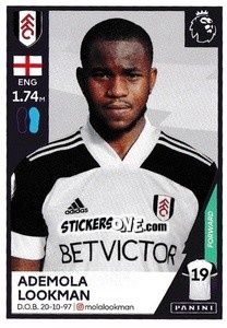 Sticker Ademola Lookman - Premier League Inglese 2020-2021 - Panini