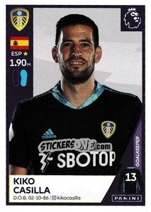 Cromo Kiko Casilla - Premier League Inglese 2020-2021 n. 257 - Panini