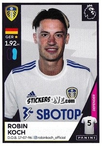 Sticker Robin Koch - Premier League Inglese 2020-2021 - Panini