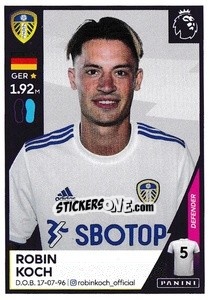 Cromo Robin Koch - Premier League Inglese 2020-2021 - Panini