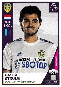 Sticker Pascal Struijk - Premier League Inglese 2020-2021 - Panini