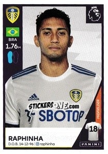 Figurina Raphinha - Premier League Inglese 2020-2021 - Panini