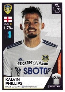 Figurina Kalvin Phillips - Premier League Inglese 2020-2021 - Panini