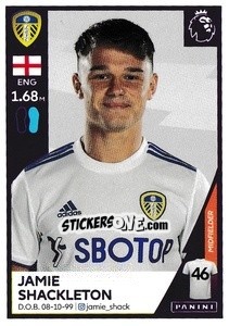 Sticker Jamie Shackleton - Premier League Inglese 2020-2021 n. 275 - Panini